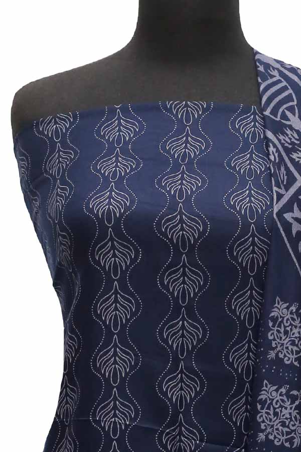 Marina Printed 3Pcs`21 D#93 (Nevy Blue)