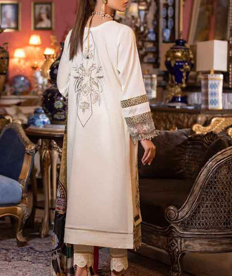 Marjjan Zauq Festive Collection`22 LV#14 (WHITE GROOVE)