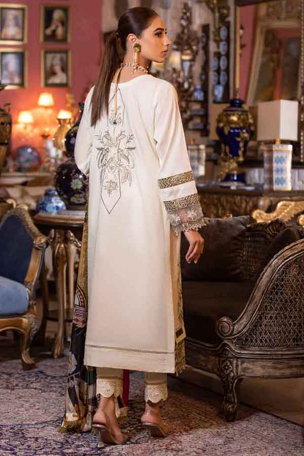 Marjjan Zauq Festive Collection`22 LV#14 (WHITE GROOVE)