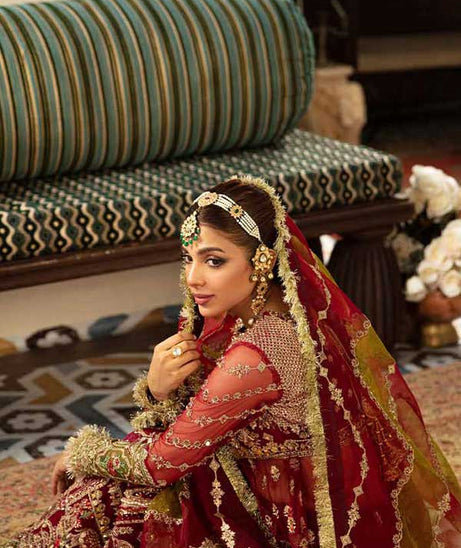 Maryam Hussain Gulaab Wedding Chiffon'22 D#5 (AYNA)