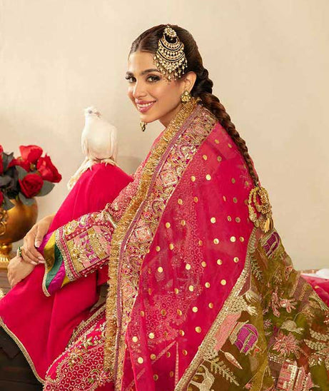 Maryam Hussain Gulaab Wedding Chiffon'22 D#6 (BANO)