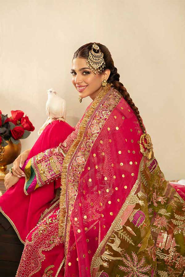 Maryam Hussain Gulaab Wedding Chiffon'22 D#6 (BANO)