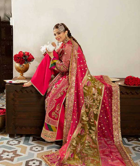 Maryam Hussain Gulaab Wedding Chiffon'22 D#6 (BANO)
