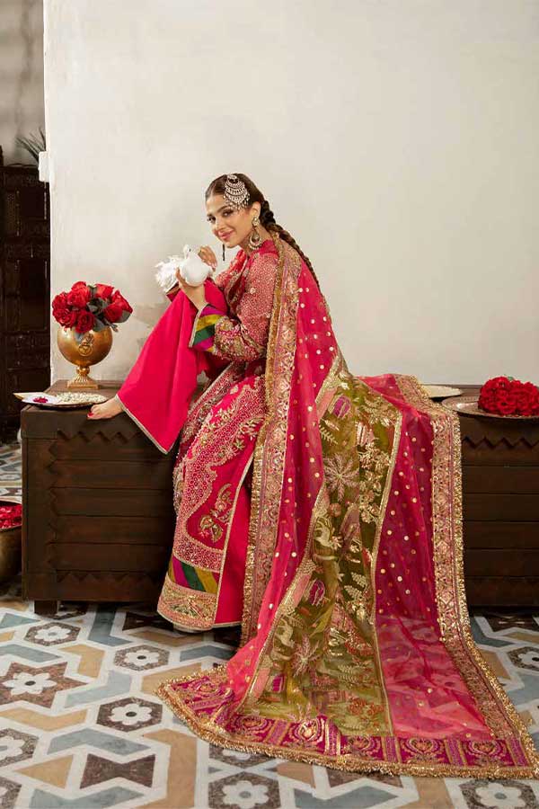 Maryam Hussain Gulaab Wedding Chiffon'22 D#6 (BANO)