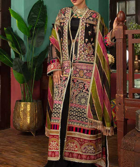 Maryam Hussain Gulaab Wedding Chiffon'22 D#8 (MEERAS)