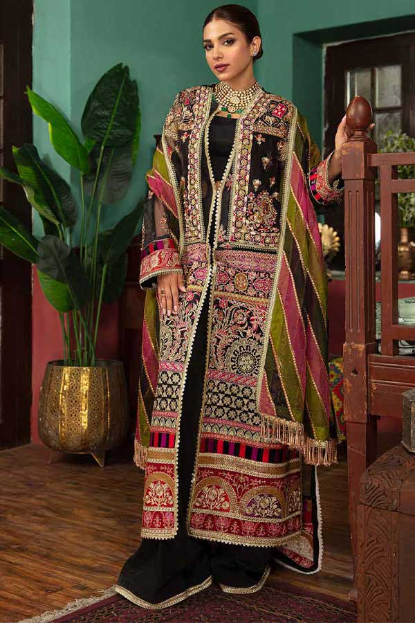 Maryam Hussain Gulaab Wedding Chiffon'22 D#8 (MEERAS)