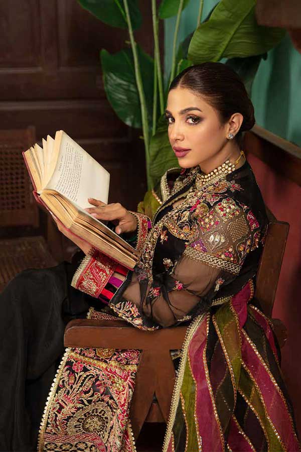 Maryam Hussain Gulaab Wedding Chiffon'22 D#8 (MEERAS)