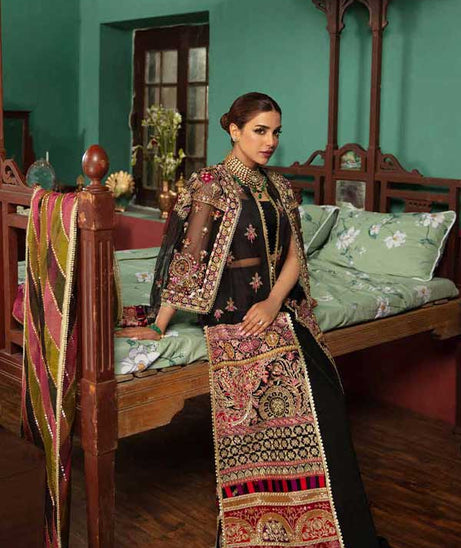 Maryam Hussain Gulaab Wedding Chiffon'22 D#8 (MEERAS)