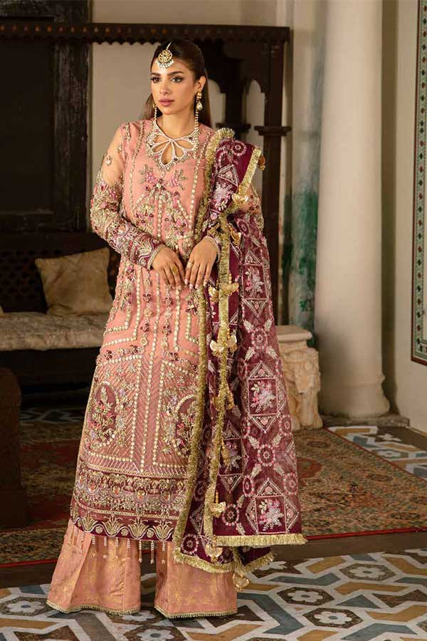 Maryam Hussain Gulaab Wedding Chiffon'22 D#4 (MEHR)