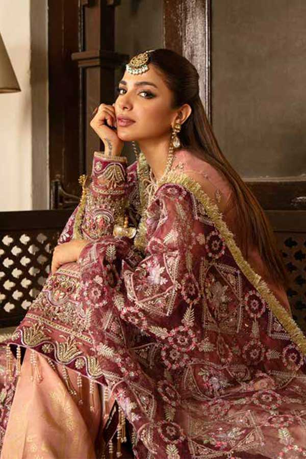 Maryam Hussain Gulaab Wedding Chiffon'22 D#4 (MEHR)
