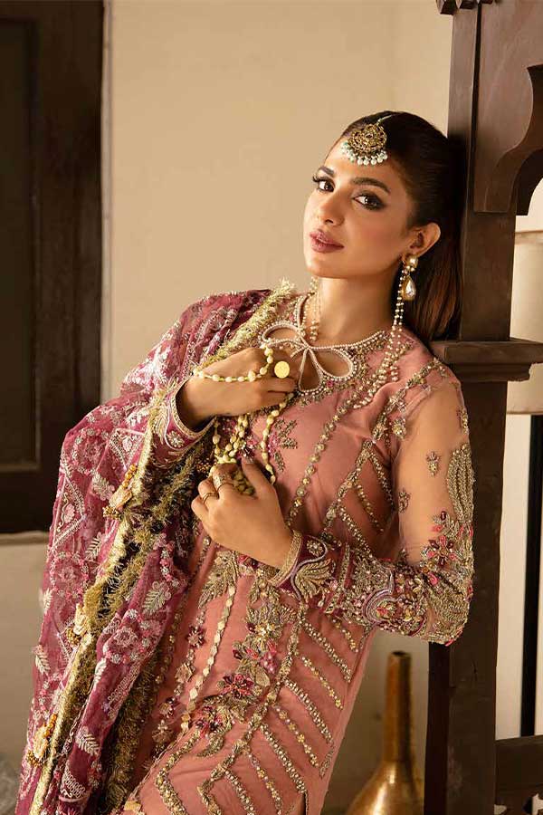 Maryam Hussain Gulaab Wedding Chiffon'22 D#4 (MEHR)