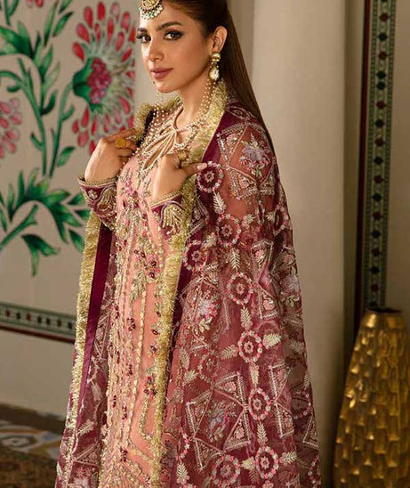 Maryam Hussain Gulaab Wedding Chiffon'22 D#4 (MEHR)