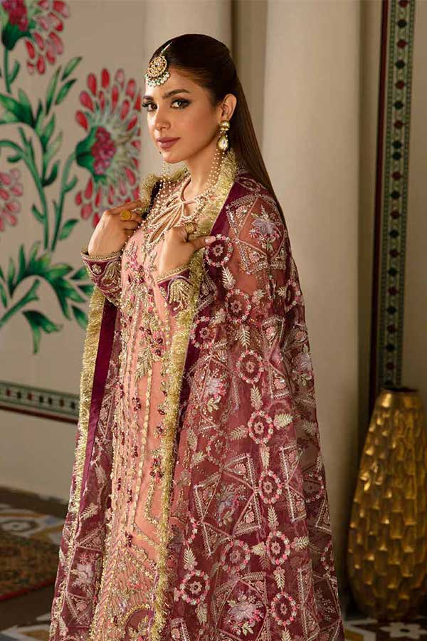 Maryam Hussain Gulaab Wedding Chiffon'22 D#4 (MEHR)