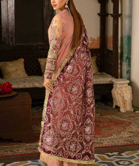 Maryam Hussain Gulaab Wedding Chiffon'22 D#4 (MEHR)