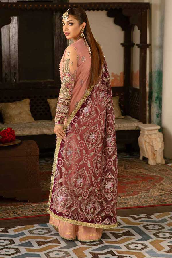 Maryam Hussain Gulaab Wedding Chiffon'22 D#4 (MEHR)