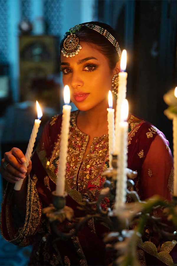 Maryam Hussain Gulaab Wedding Chiffon'22 D#7 (ZEENIA)