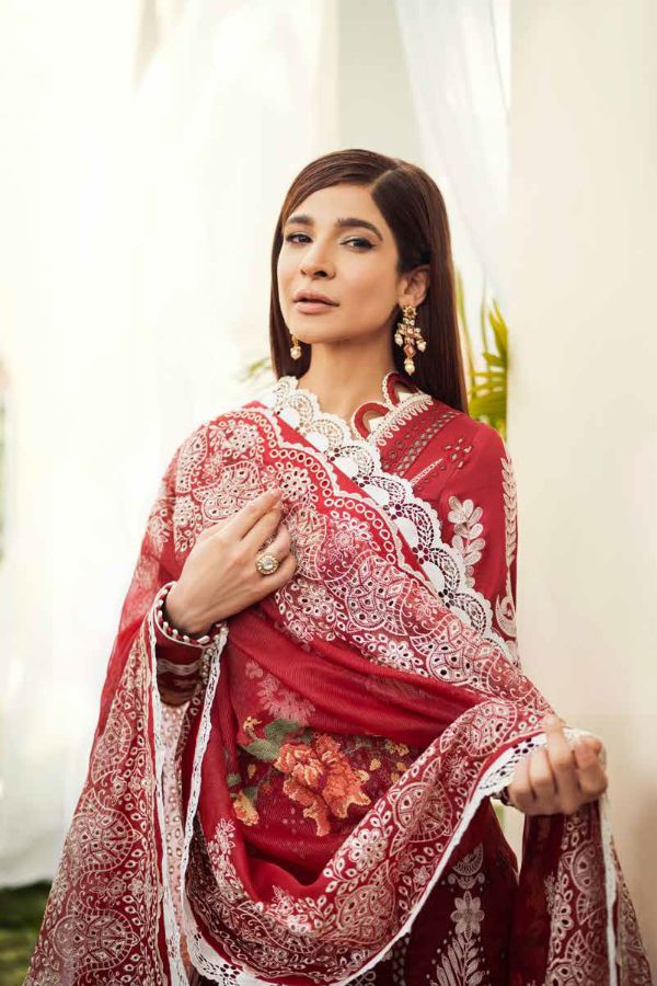 Maryam hussain Luxury Lawn`22 D# 02 NEAL