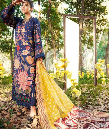 Maryam hussain Luxury Lawn`22 D# 08 FRENCH KNOT
