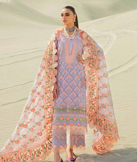 Maryam Hussain Luxury Lawn`23 Vol-2 D#01 (LILLY)