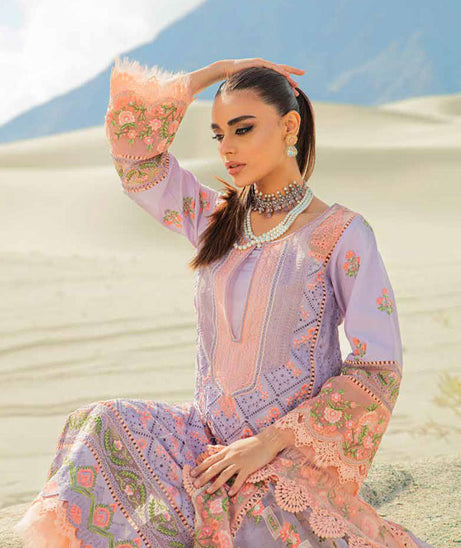 Maryam Hussain Luxury Lawn`23 Vol-2 D#01 (LILLY)
