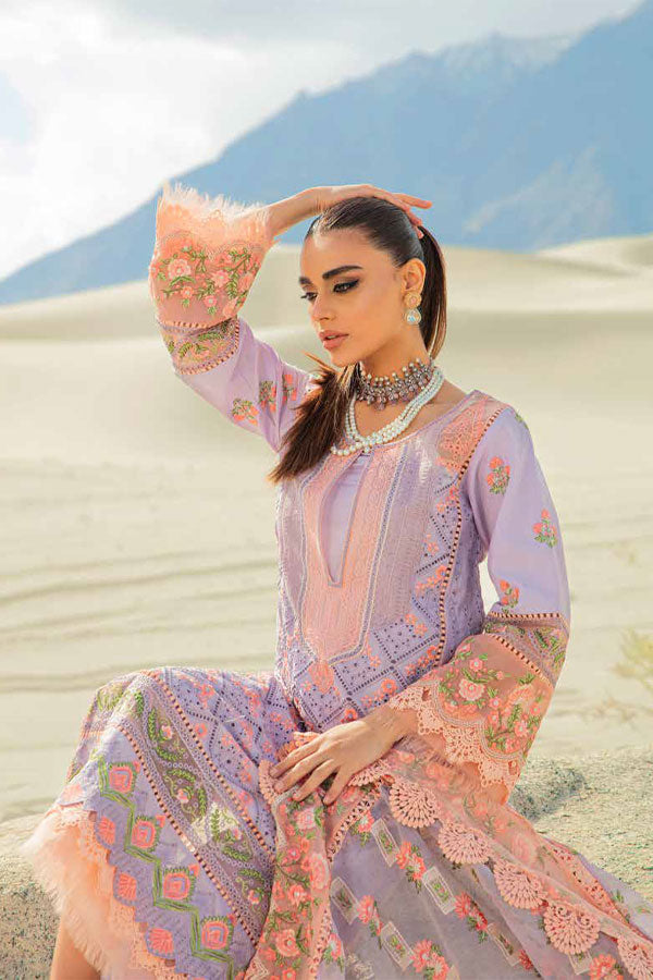 Maryam Hussain Luxury Lawn`23 Vol-2 D#01 (LILLY)