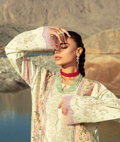 Maryam Hussain Luxury Lawn`23 Vol-2 D#02 (MINT)