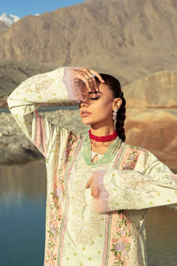 Maryam Hussain Luxury Lawn`23 Vol-2 D#02 (MINT)