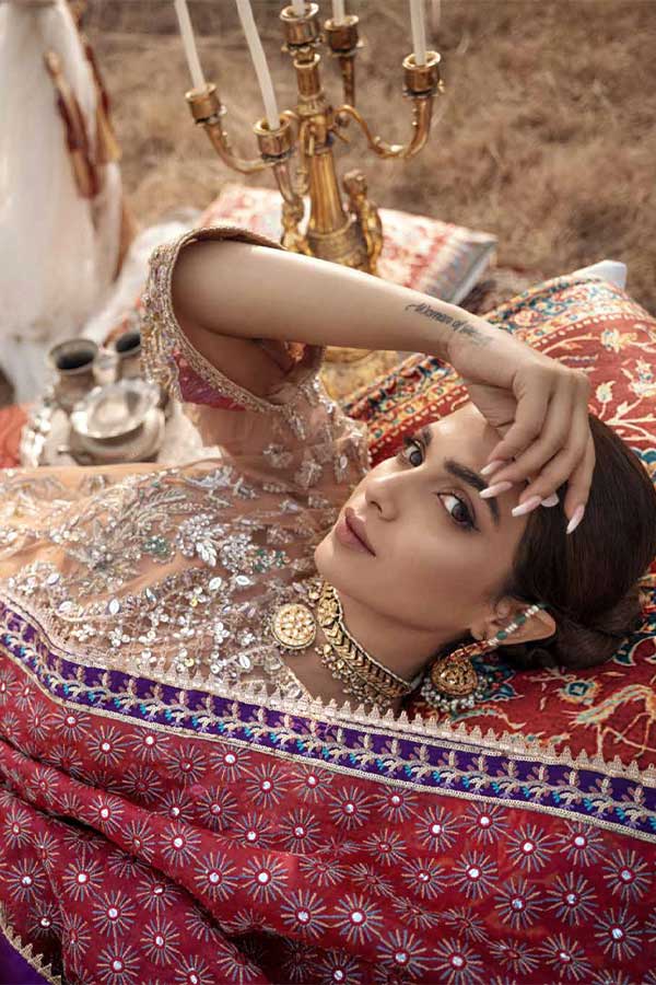 Maryam Hussain Wedding Collection'22 NUREH