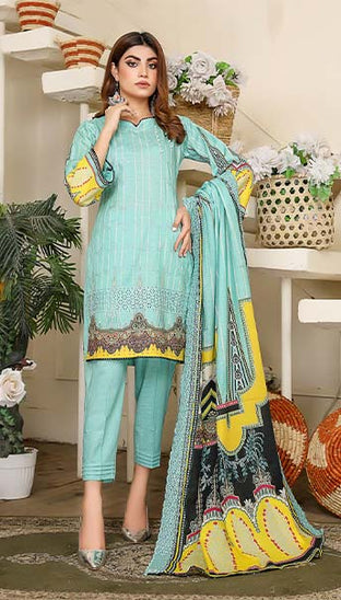 Mashal D/Print Slub Khaddar'21 D#2 Vol-2