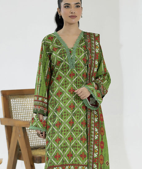 Maya Slub Luxe Khaddar`25 D#1 (L Green)