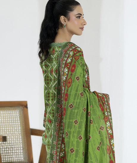 Maya Slub Luxe Khaddar`25 D#1 (L Green)
