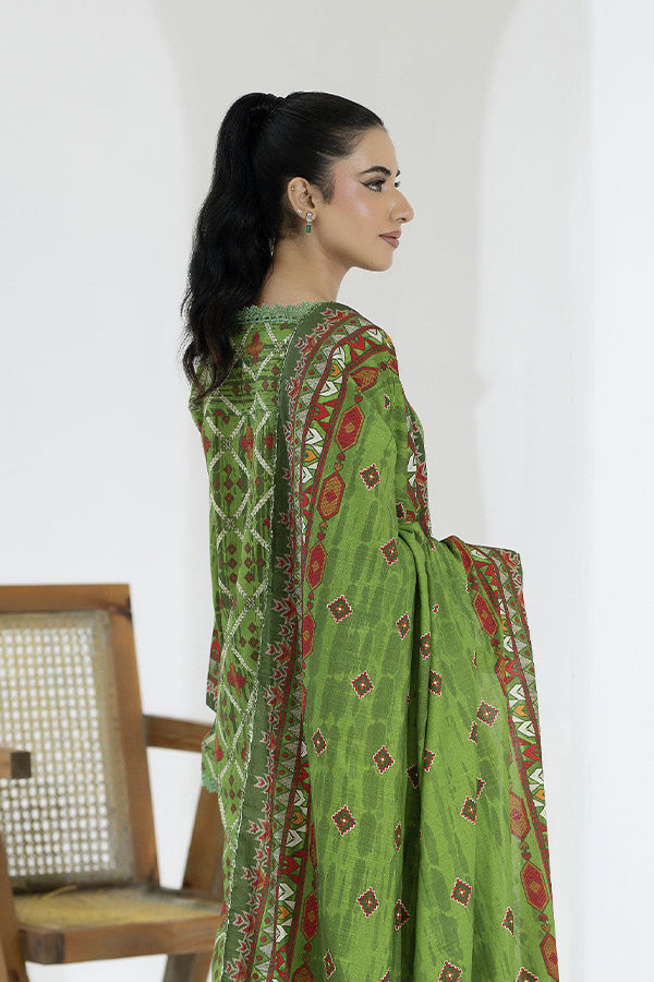 Maya Slub Luxe Khaddar`25 D#1 (L Green)