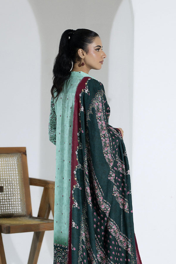 Maya Slub Luxe Khaddar`25 D#1 (Green)