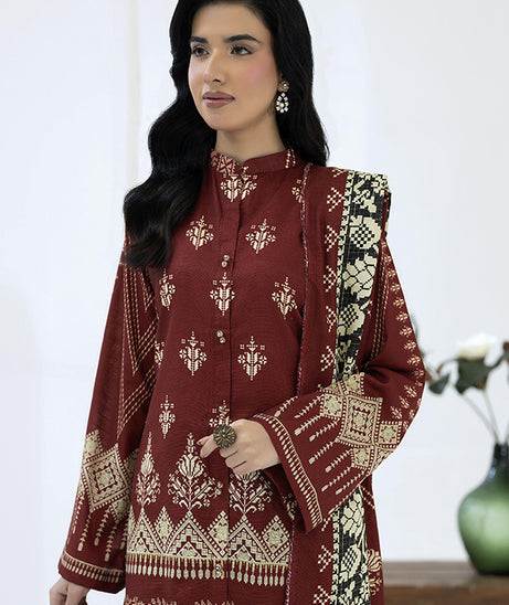 Maya Slub Luxe Khaddar`25 D#1 (Skin)