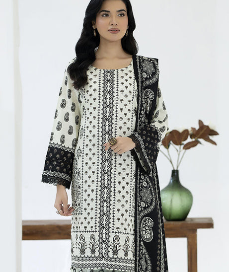 Maya Slub Luxe Khaddar`25 D#1 (Black)