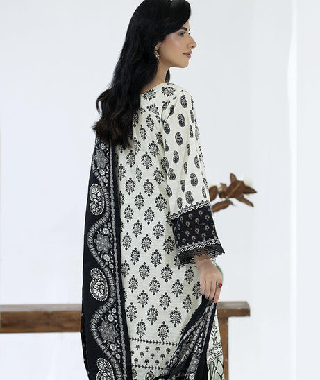 Maya Slub Luxe Khaddar`25 D#1 (Black)