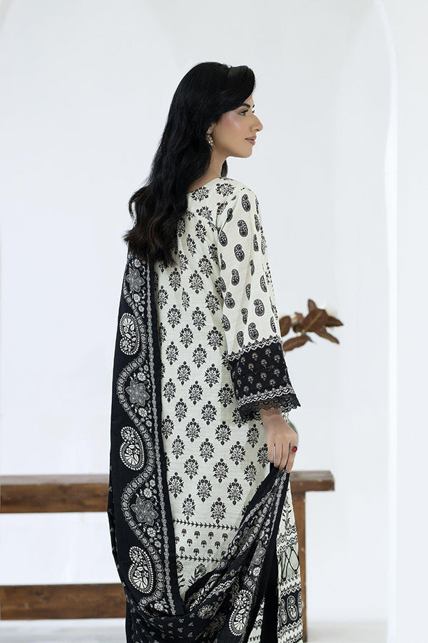 Maya Slub Luxe Khaddar`25 D#1 (Black)