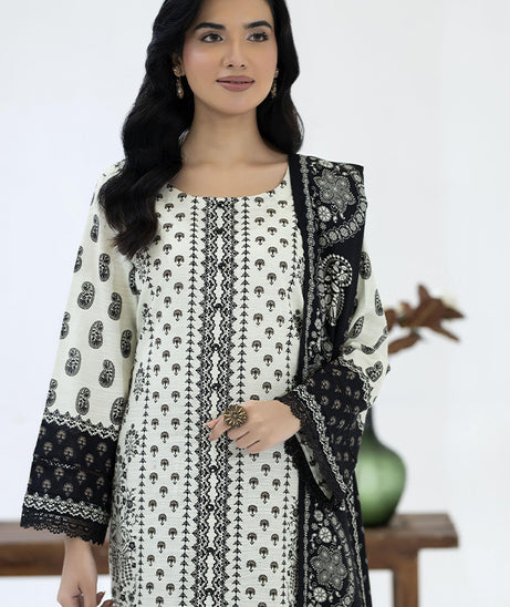 Maya Slub Luxe Khaddar`25 D#1 (Black)