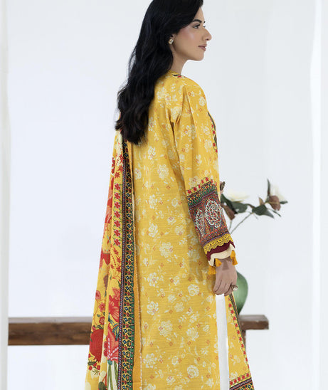 Maya Slub Luxe Khaddar`25 D#1 (Yellow)