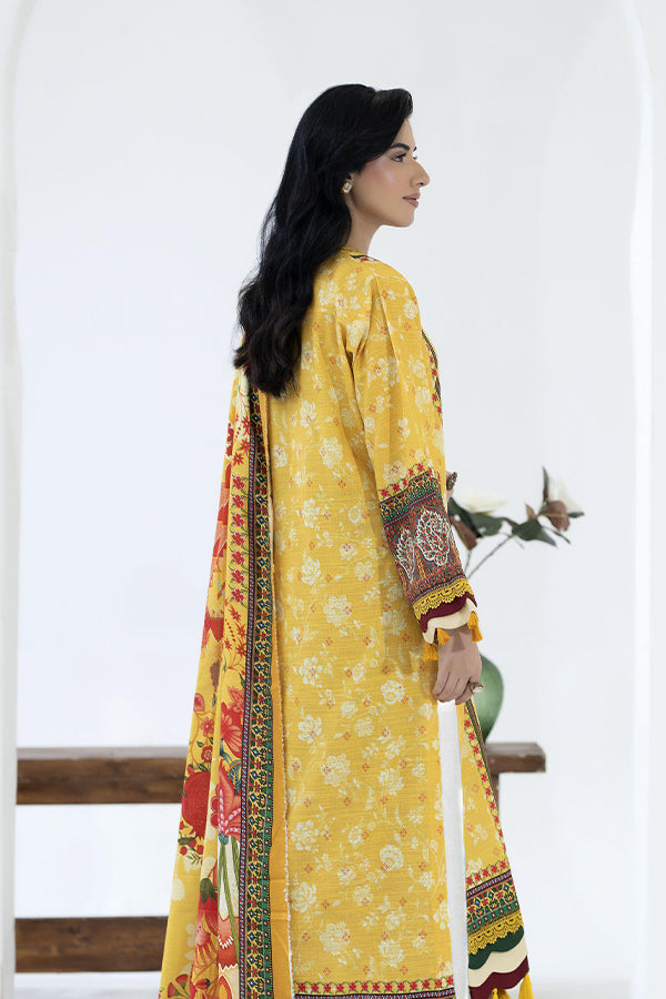 Maya Slub Luxe Khaddar`25 D#1 (Yellow)