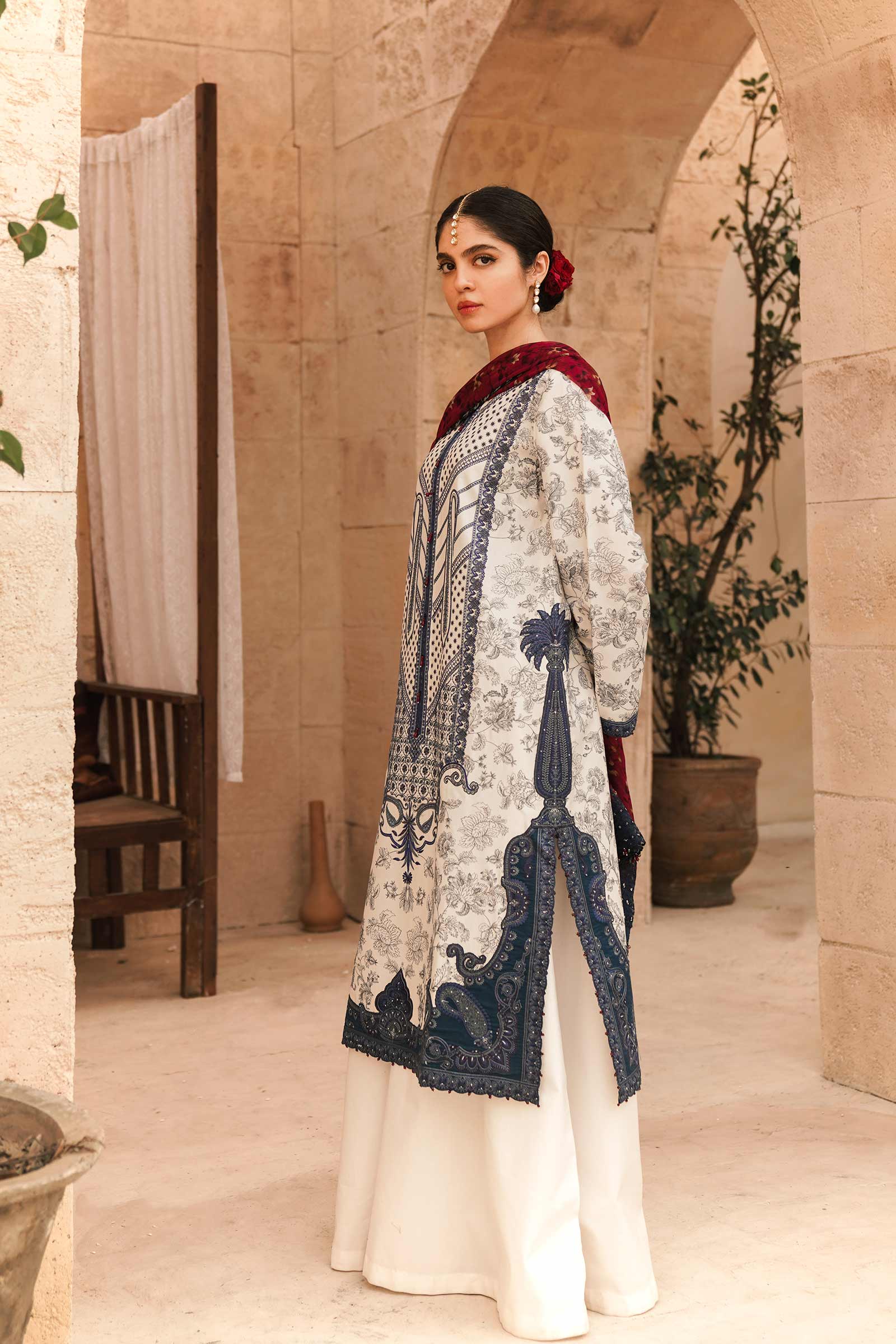 Zara Shahjahan Eid Luxury Lawn`22 D# MEER