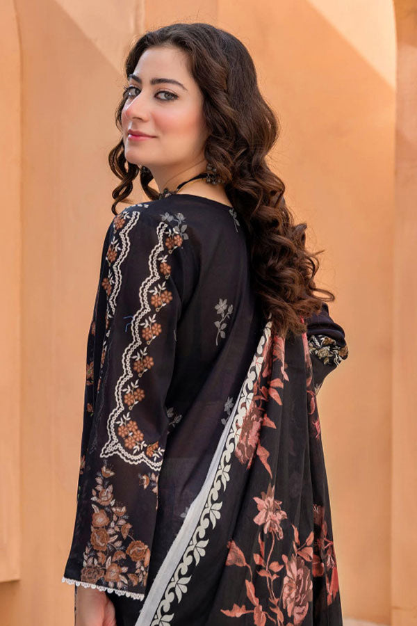 Meeral Bahaar Premium Lawn`26 D#1 (Black)