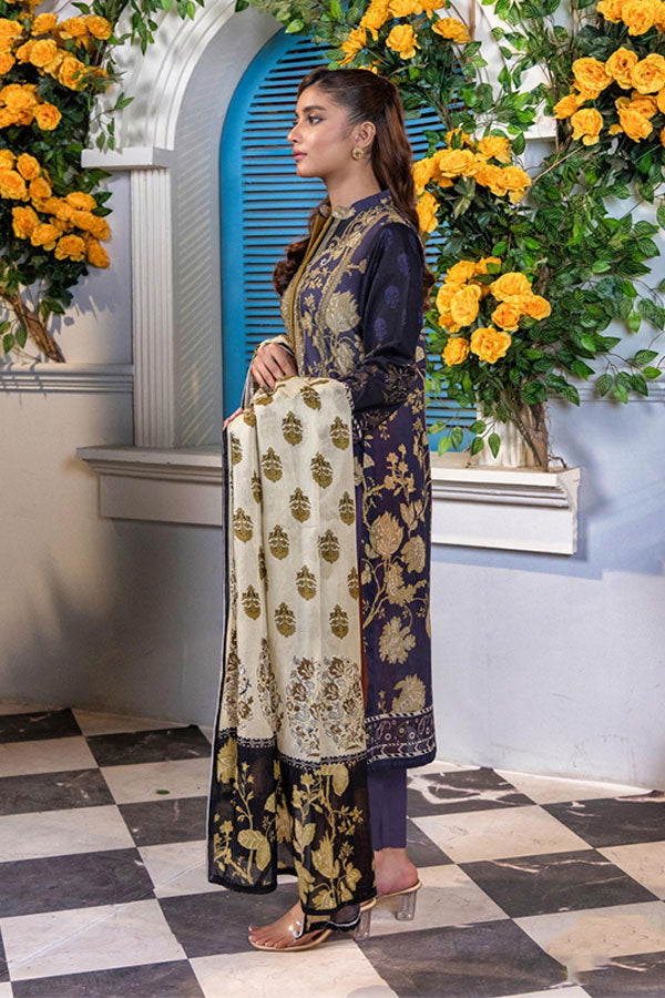 Meeral Bahaar Premium Lawn`26 D#1 (Blue)