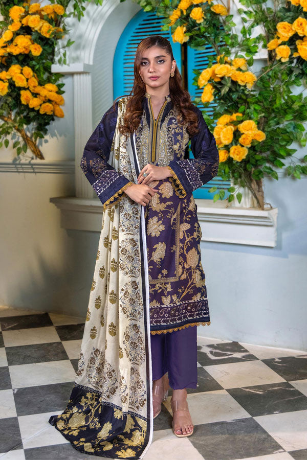 Meeral Bahaar Premium Lawn`26 D#1 (Blue)