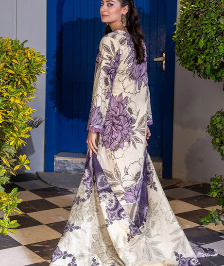 Meeral Bahaar Premium Lawn`26 D#1 (Cream)