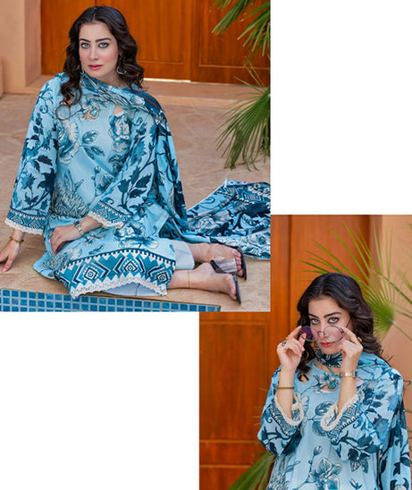 Meeral Bahaar Premium Lawn`26 D#1 (L Ferozi)