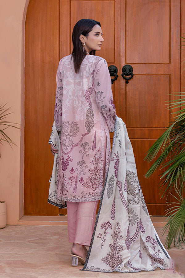 Meeral Bahaar Premium Lawn`26 D#1 (LT Pink)