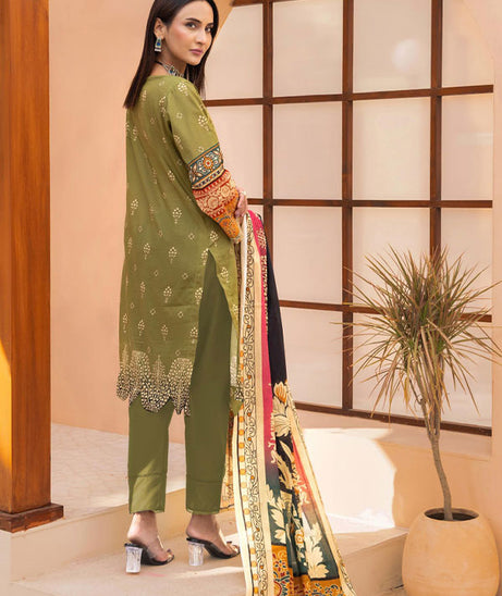 Meeral Bahaar Premium Lawn`26 D#1 (M Green)