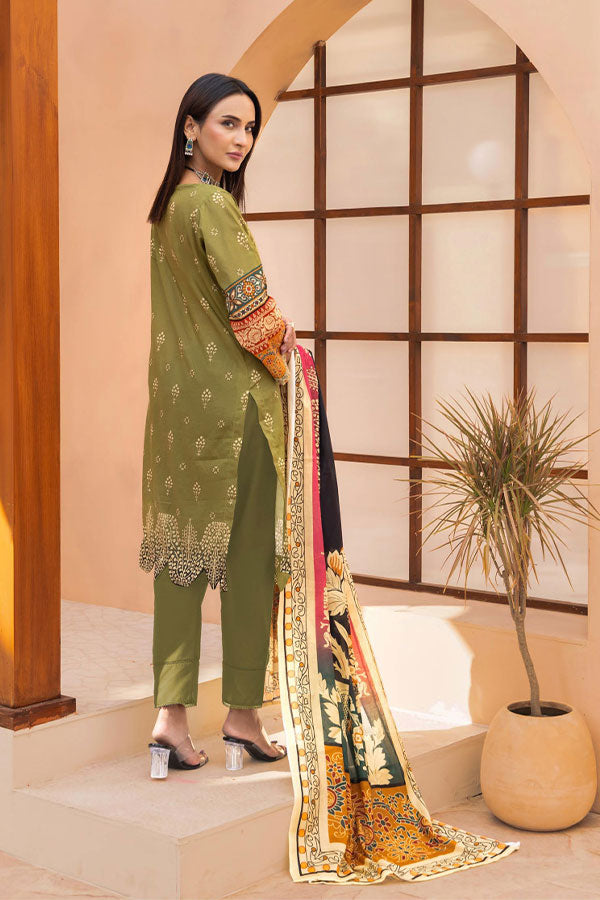 Meeral Bahaar Premium Lawn`26 D#1 (M Green)