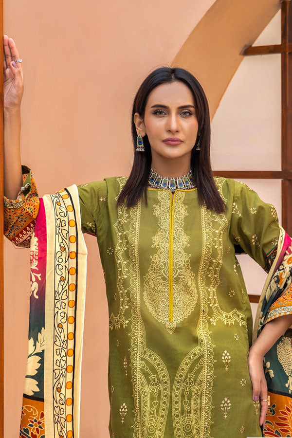 Meeral Bahaar Premium Lawn`26 D#1 (M Green)